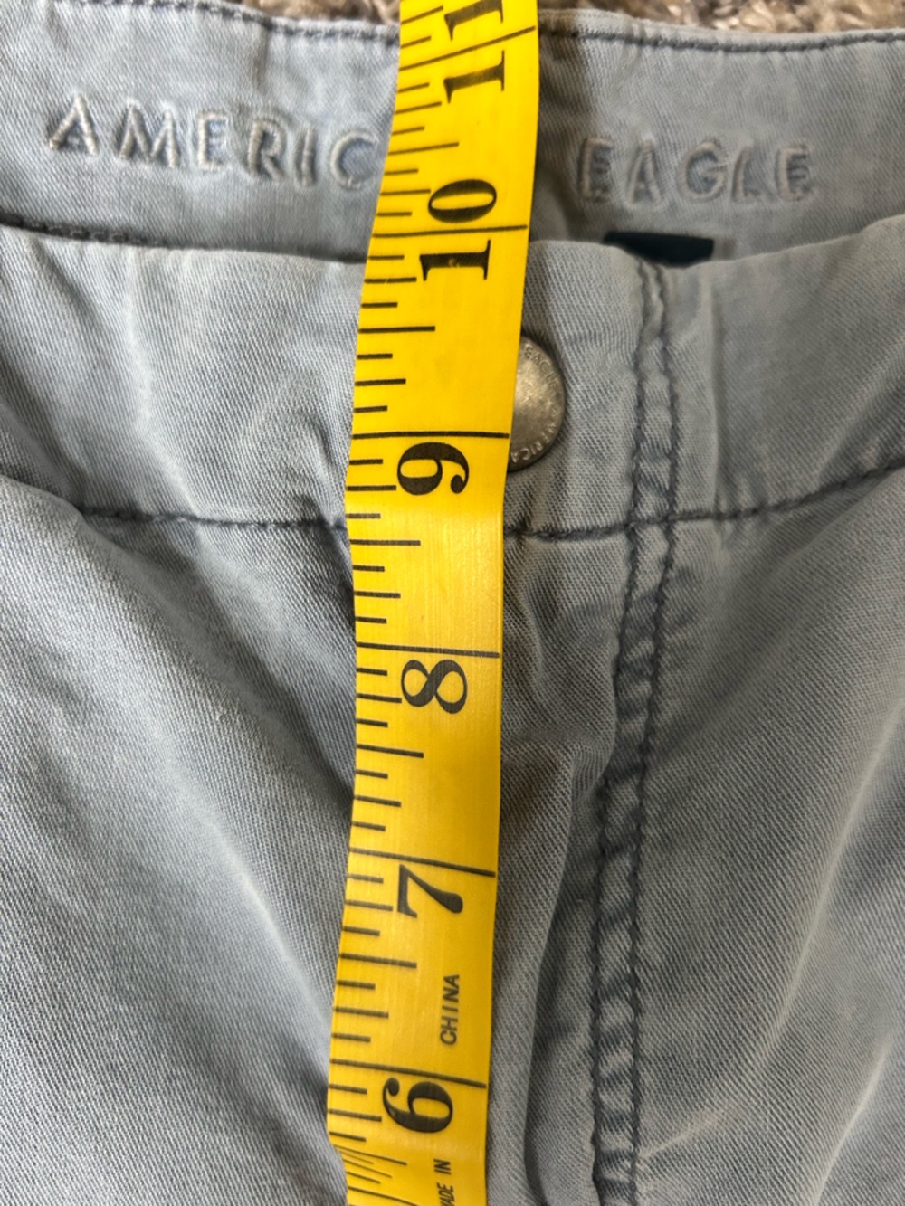 American Eagle Outfitters Light Blue wide leg Cargo Pants size 4 - Picture 9 of 11